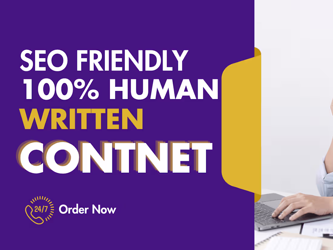 Cover image for I Will Write SEO-Optimized Human Written Content and Blogs