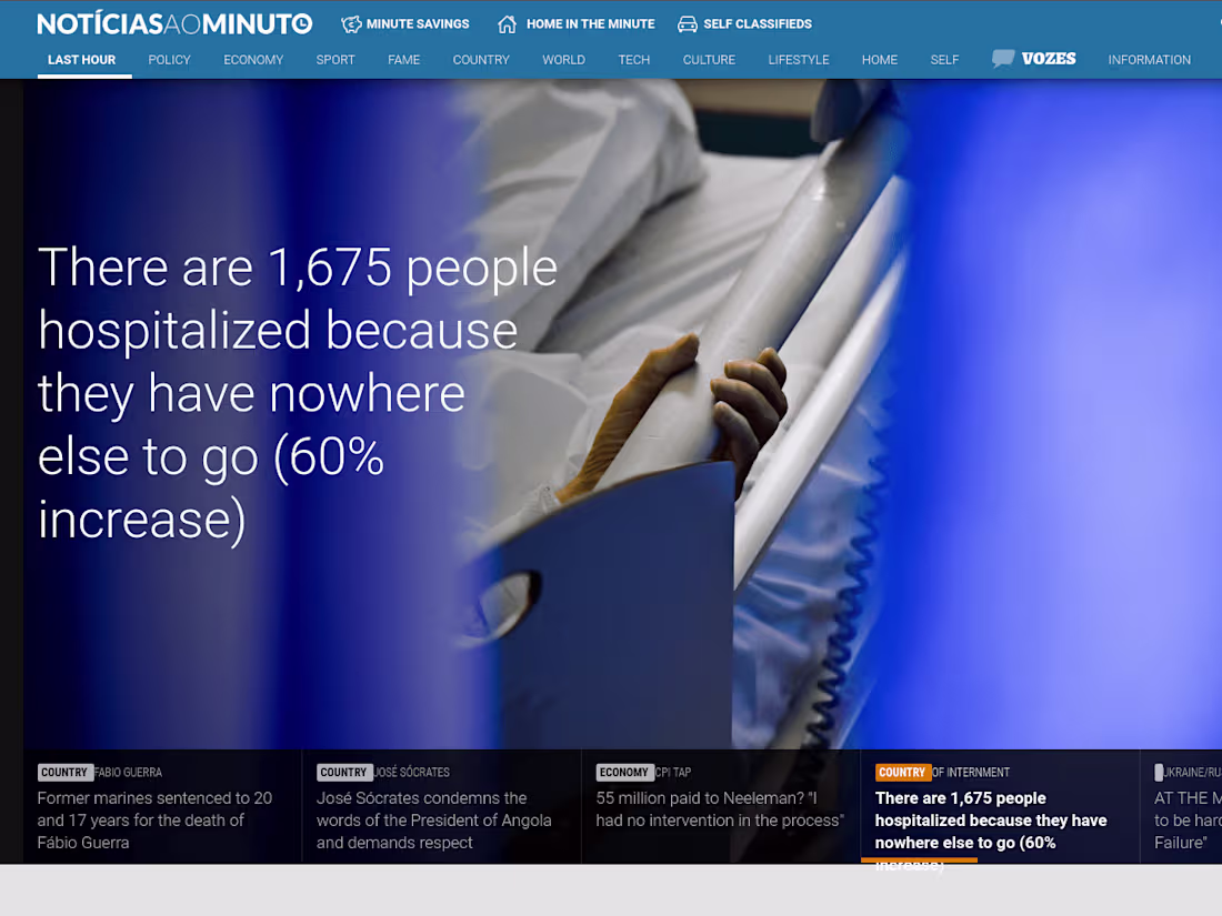 Cover image for NOTÍCIAS AO MINUTO