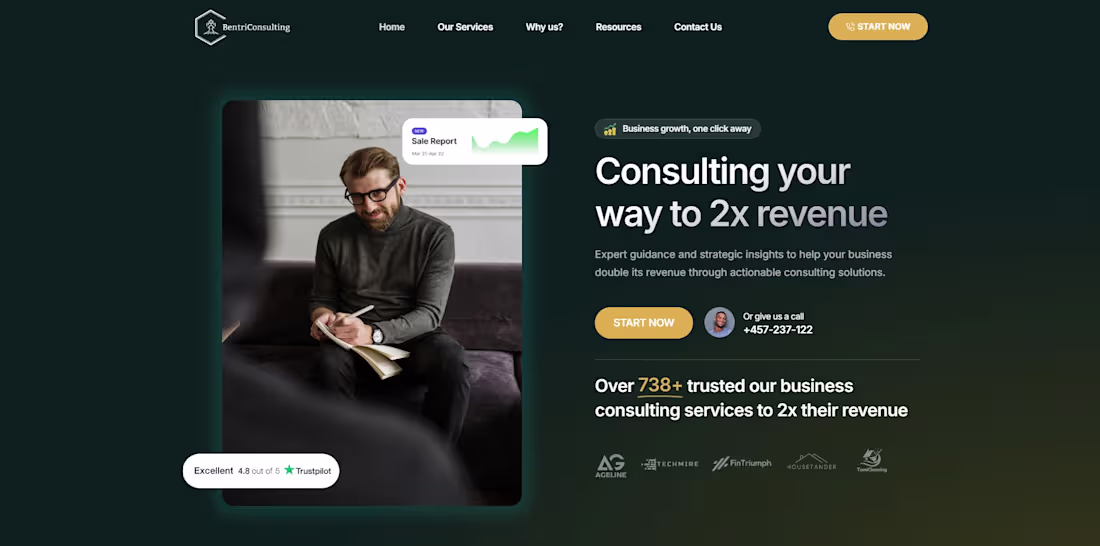 Cover image for Business Consulting Website