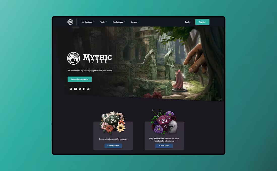 Cover image for Mythic Table | Product Design