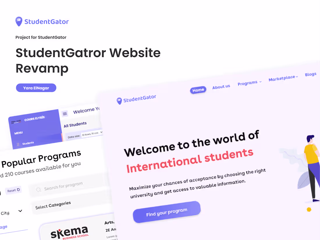 Cover image for Enhancing UX & UI Studentgator Platform