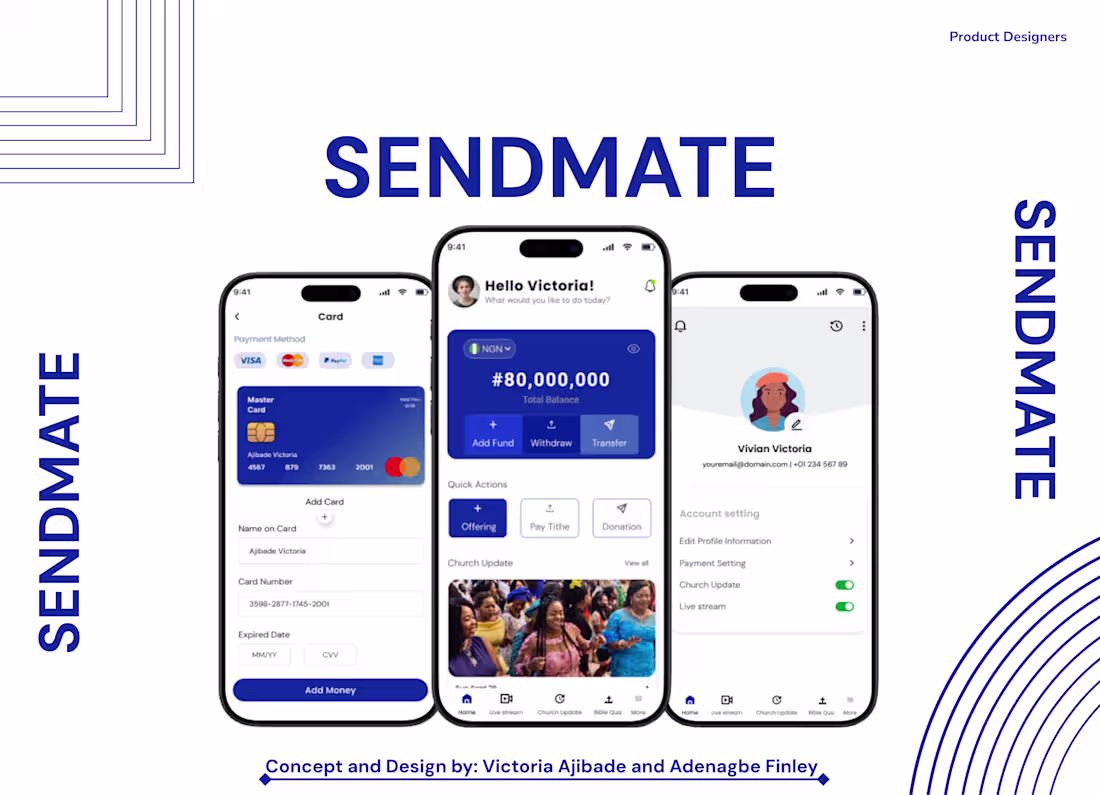 Cover image for SendMate future of tithes, offerings & connectivity