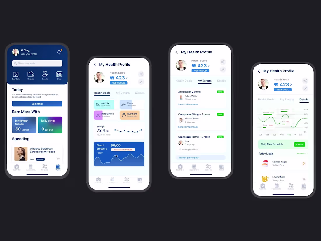Cover image for Comprehensive UX & UI Design for Healthcare Platform