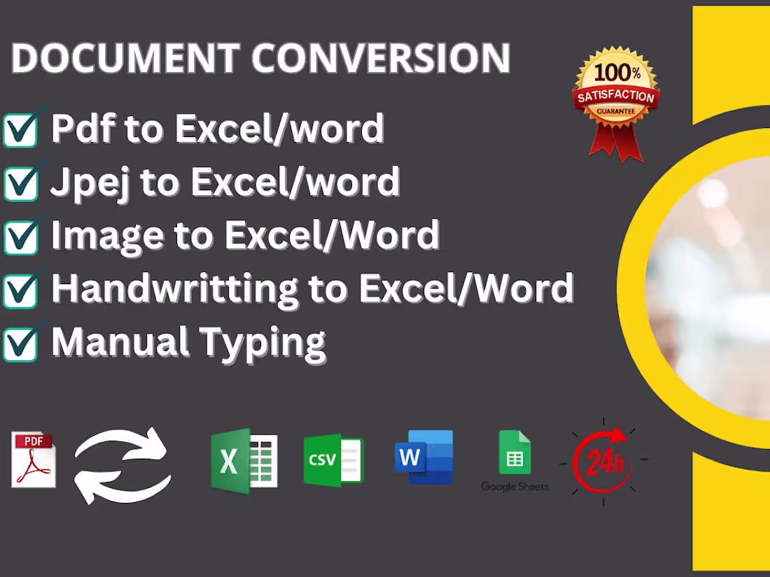 Cover image for Retype pdf , file conversion, google sheets and image to excel