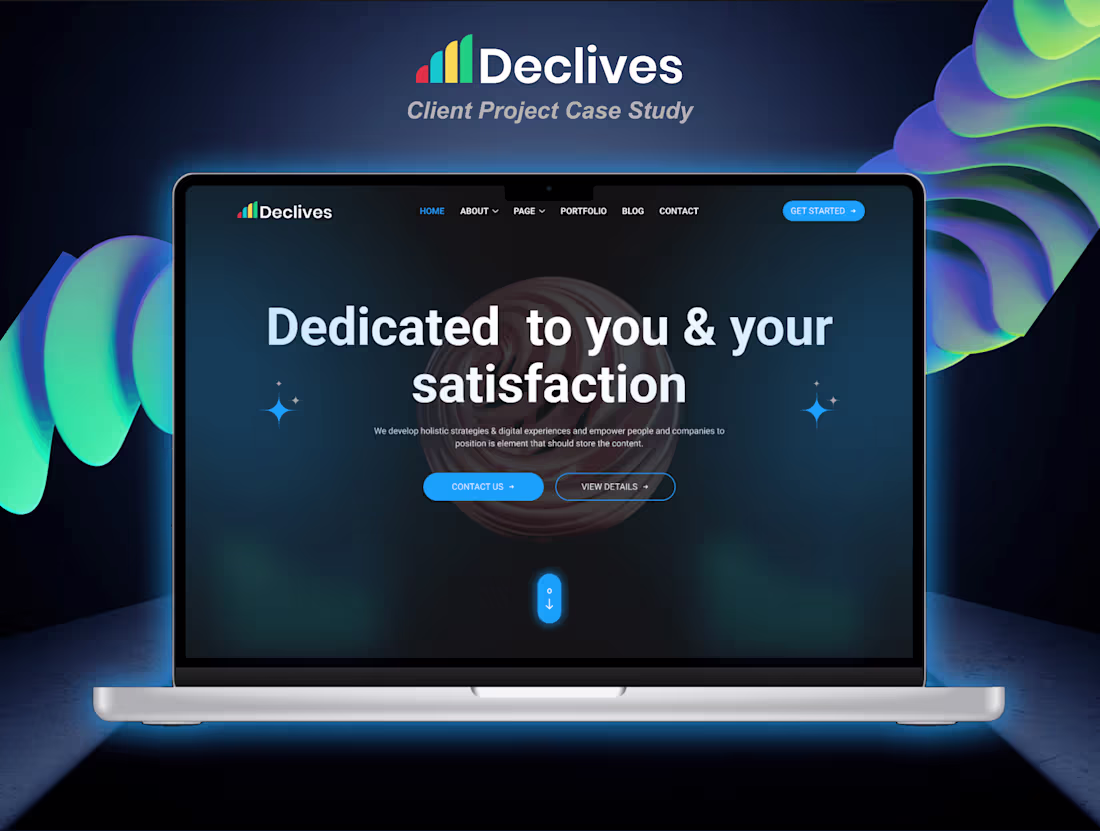 Cover image for Declives — Corporation Website Design