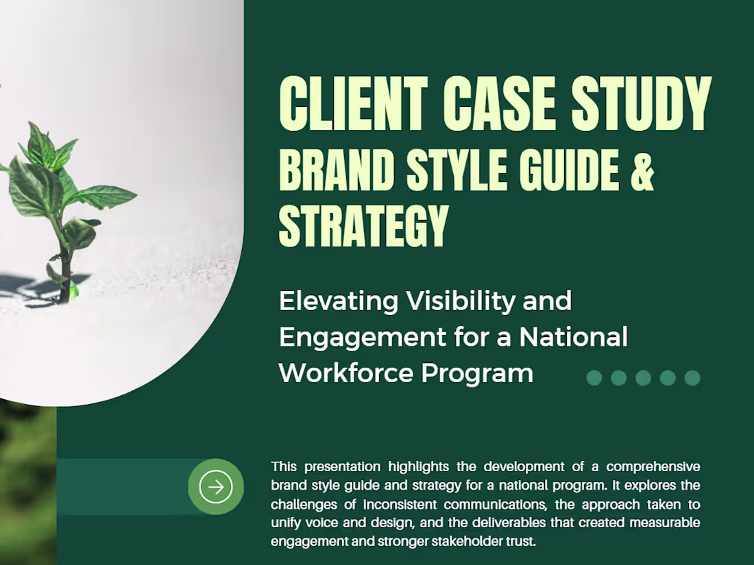 Cover image for National Agricultural Workforce Program Brand Guide and Personas