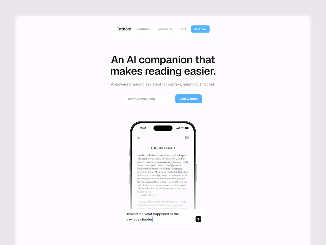 Cover image for Waitlist Page - Hero Section