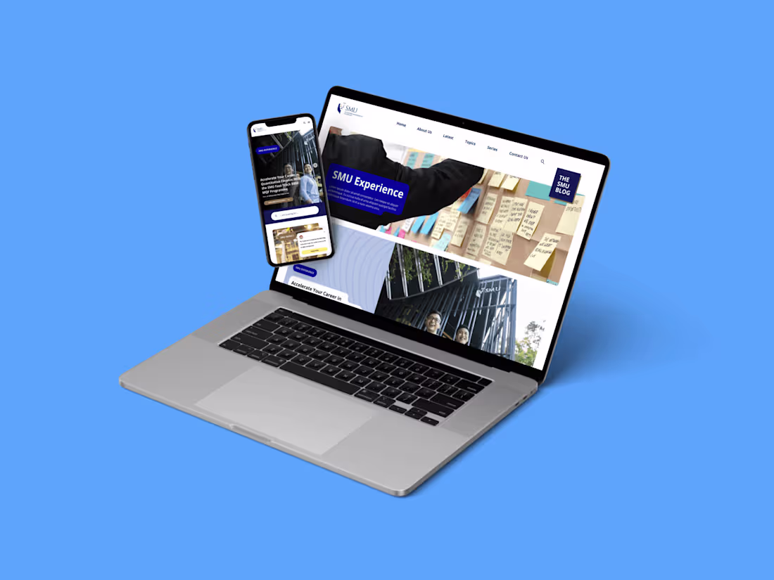 Cover image for Web Design for Singapore's Top University