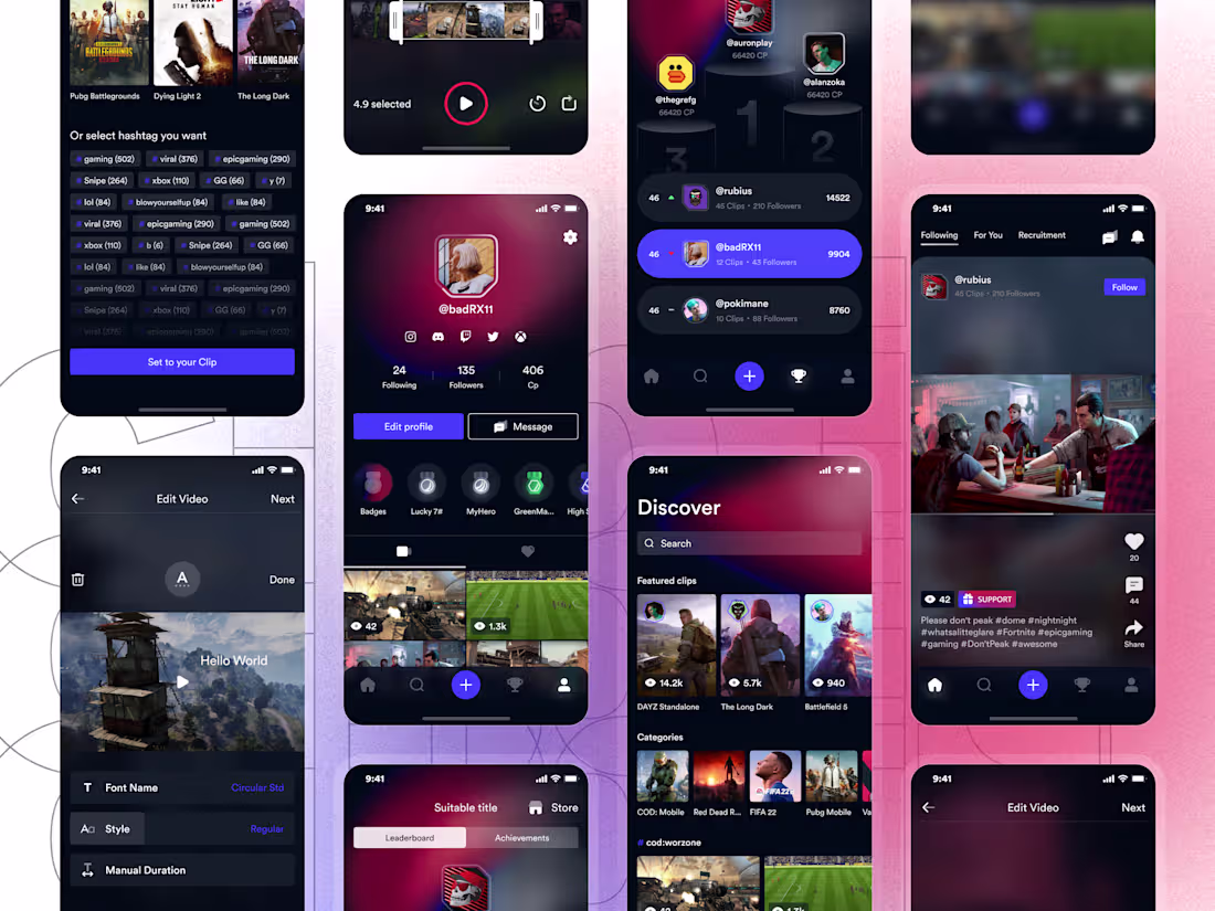 Cover image for Gamified Social Media / Mobile App