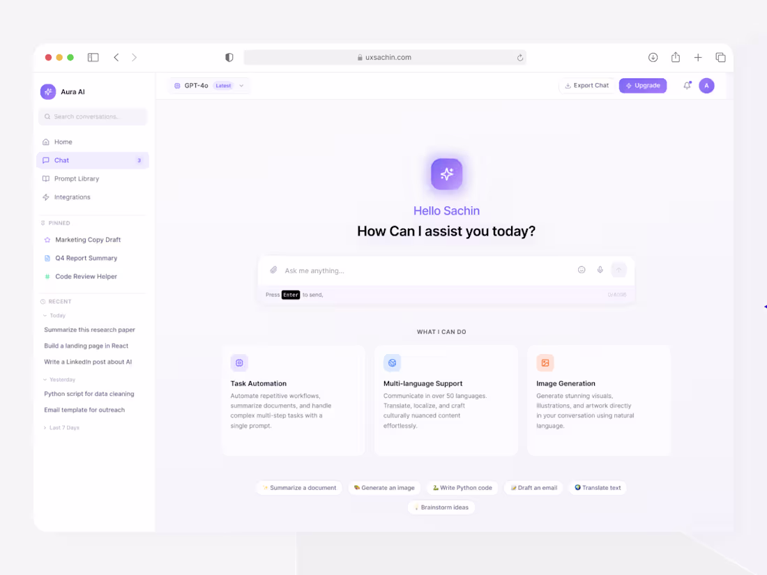 Cover image for Designed an AI Chatbot Agent