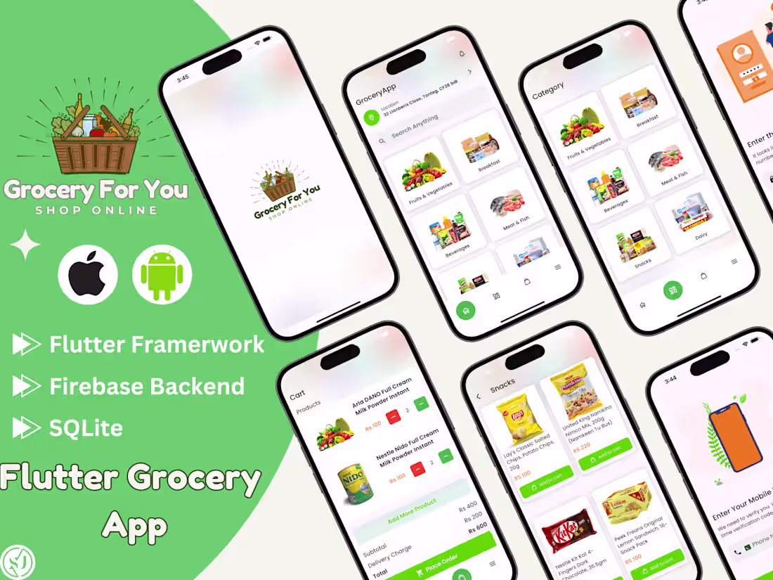 Cover image for Grocery App (Flutter Project)