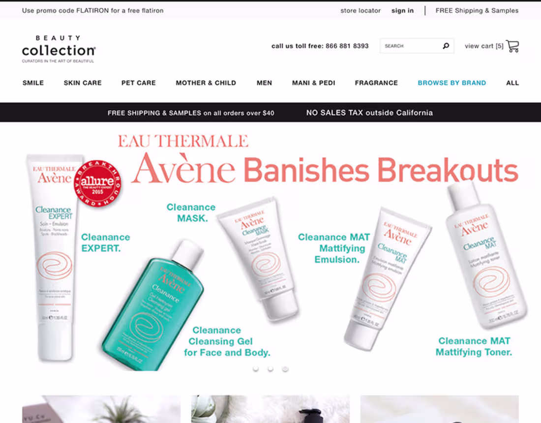 Cover image for Beauty Collection eCommerce Website