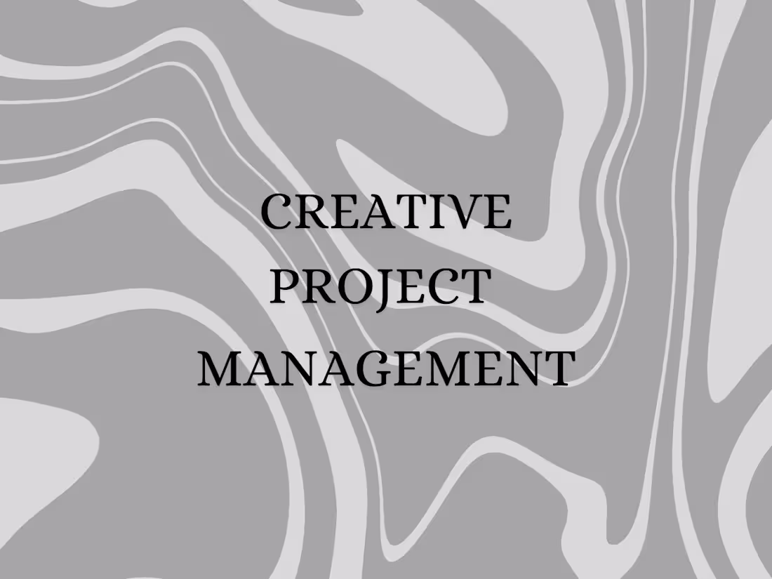 Cover image for Creative Project Management