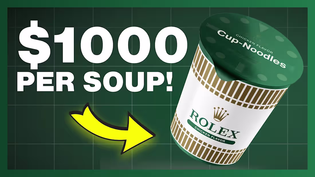 Cover image for I Redesigned Rolex to Sell LUXURY SOUPS