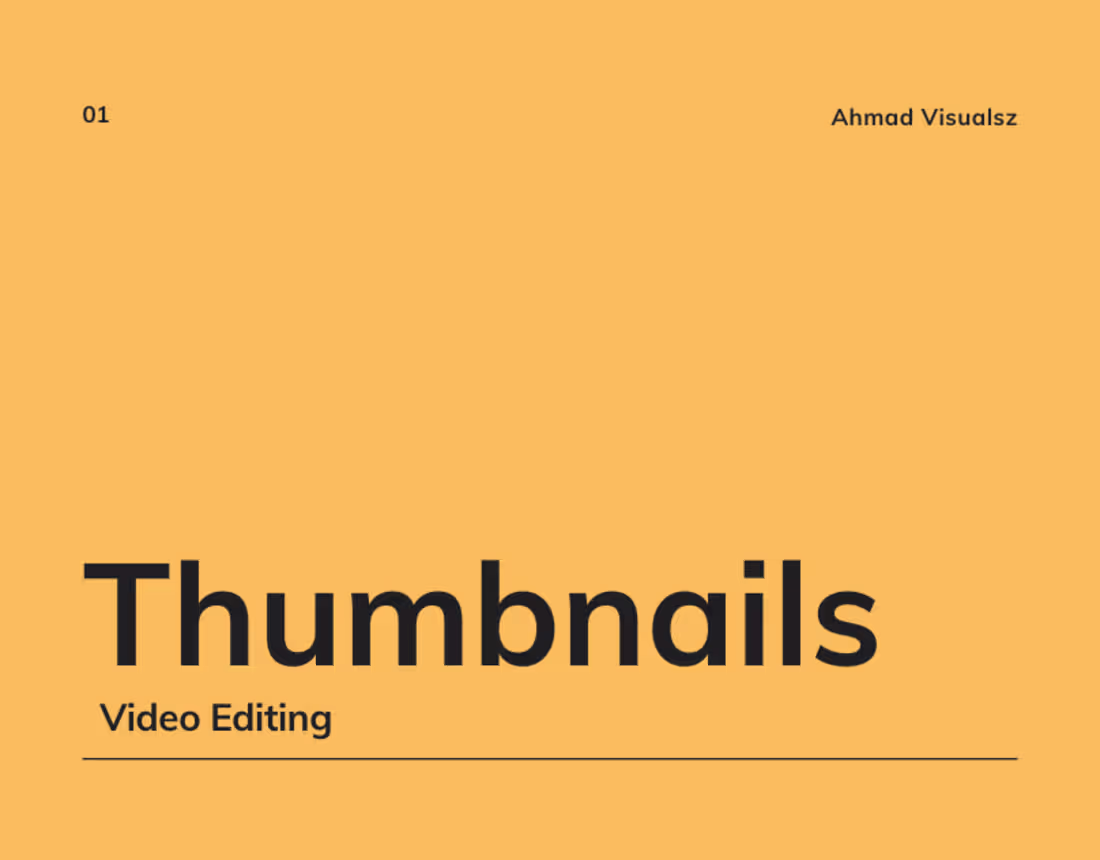 Cover image for Thumbnails