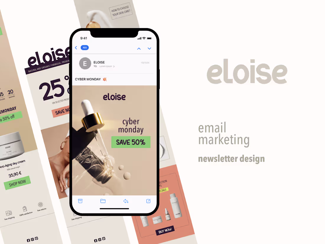 Cover image for ELOISE | e-mail marketing + newsletter design