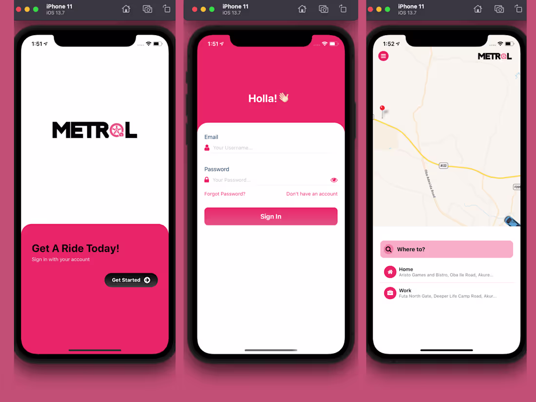 Cover image for Metrol - Taxi Booking App