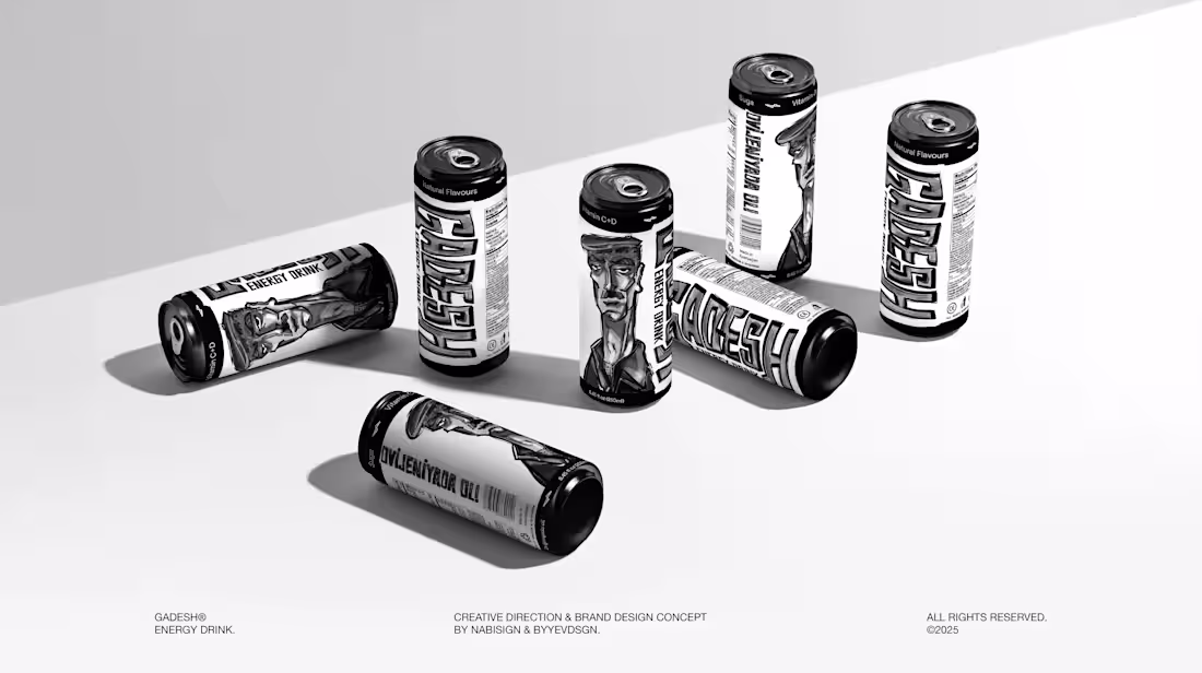 Cover image for GADESH® - Energy Drink | Brand Identity