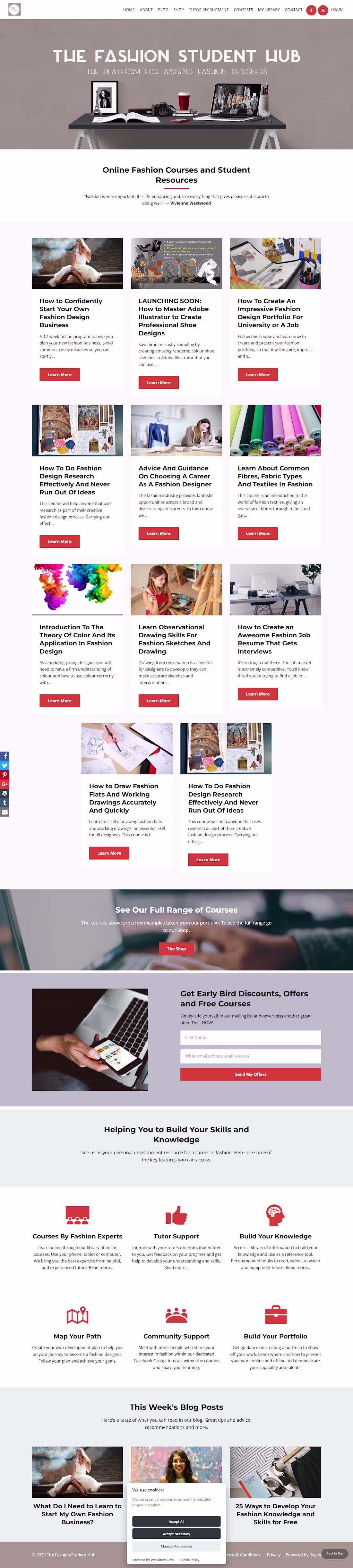 Cover image for E-Learning Platform: The Fashion Student