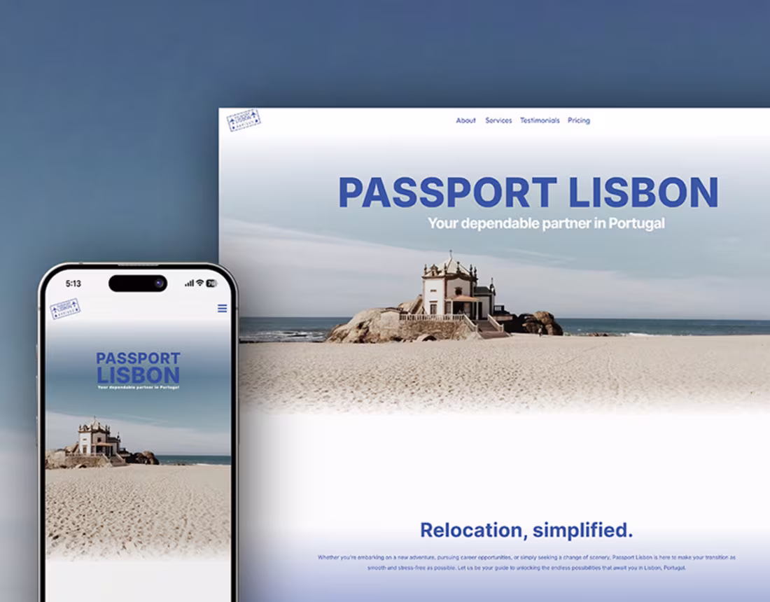 Cover image for FRAMER LANDING PAGE + BRANDING :: PASSPOR TLISBON