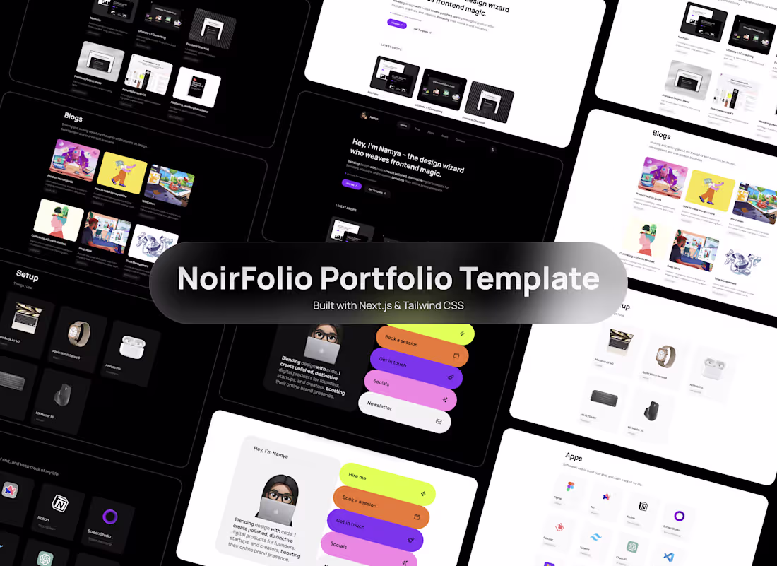 Cover image for NoirFolio Portfolio Template