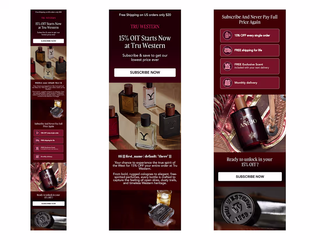 Cover image for Figma Email Design for TRU WESTERN