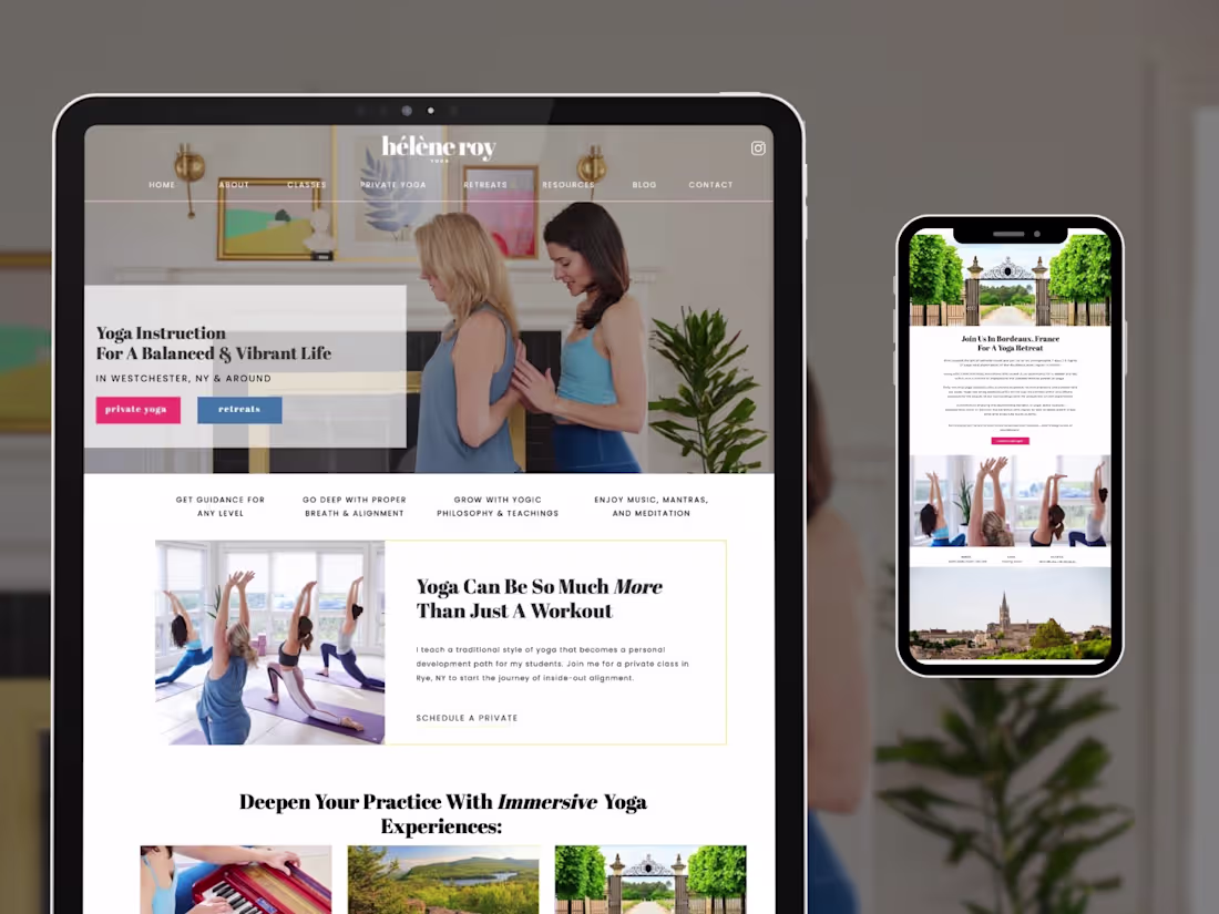 Cover image for ShowIt Website For Yoga Teacher