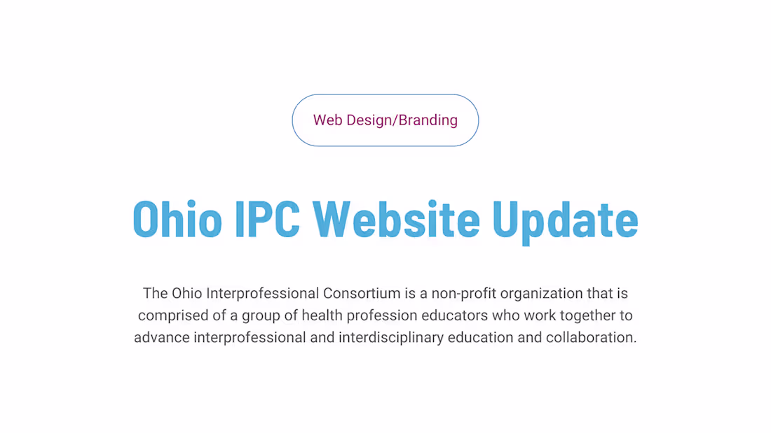 Cover image for Ohio IPC Website Update