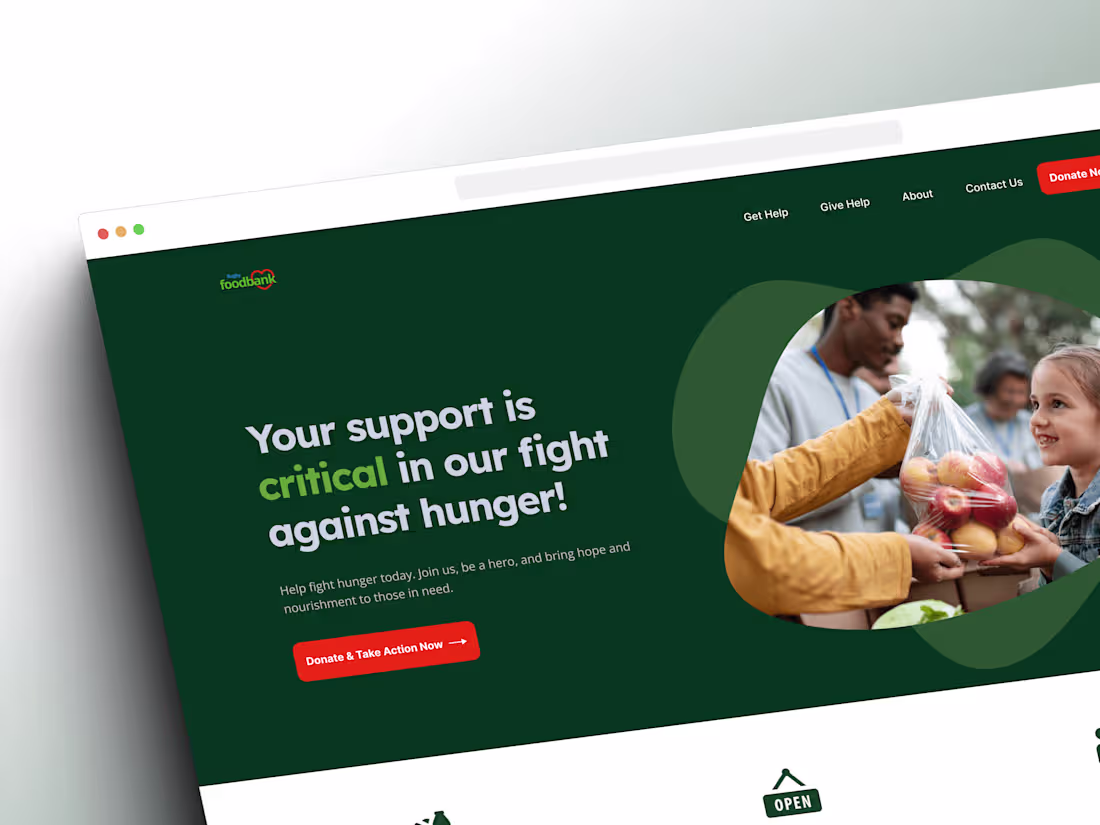 Cover image for UX & UI | Rugby Foodbank