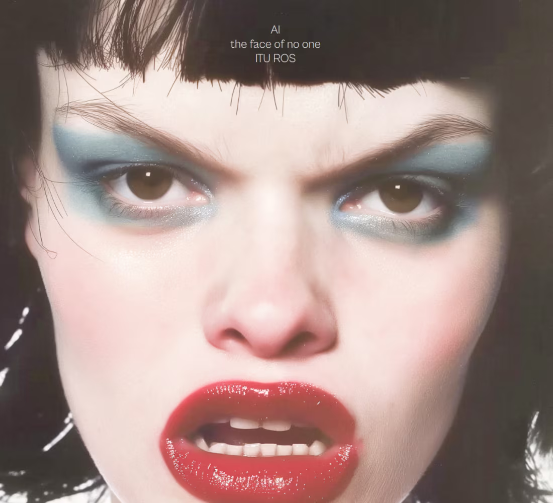 Cover image for AI THE FACE OF NO ONE magazine