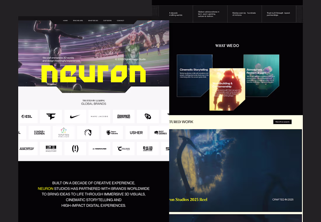 Cover image for Interactive Framer Website Development for Neuron Studios