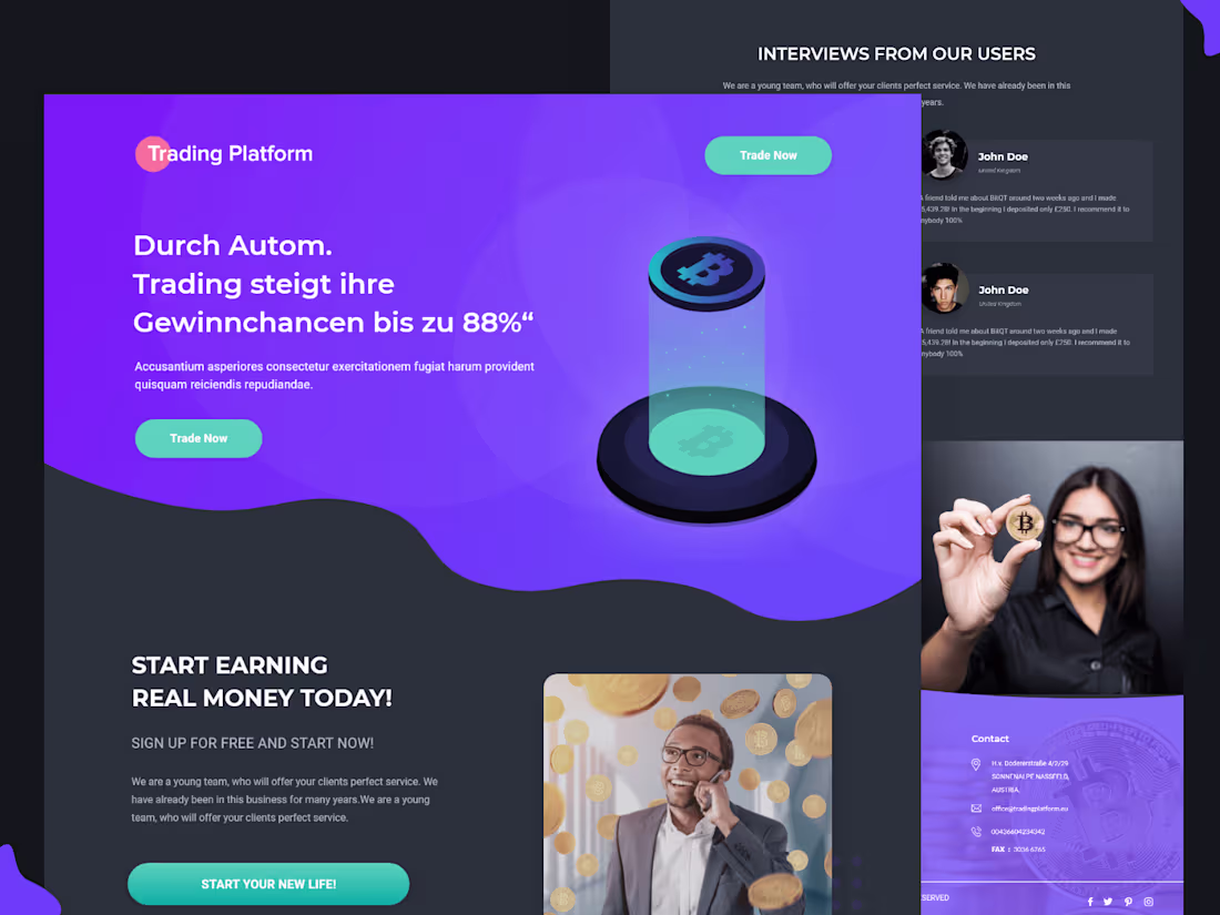 Cover image for I will design a modern website and landing page UX UI web design