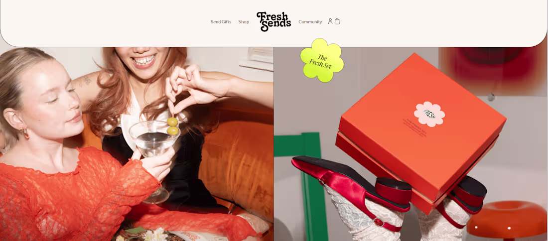 Cover image for Fresh Send gifting - Shopify Website design & development