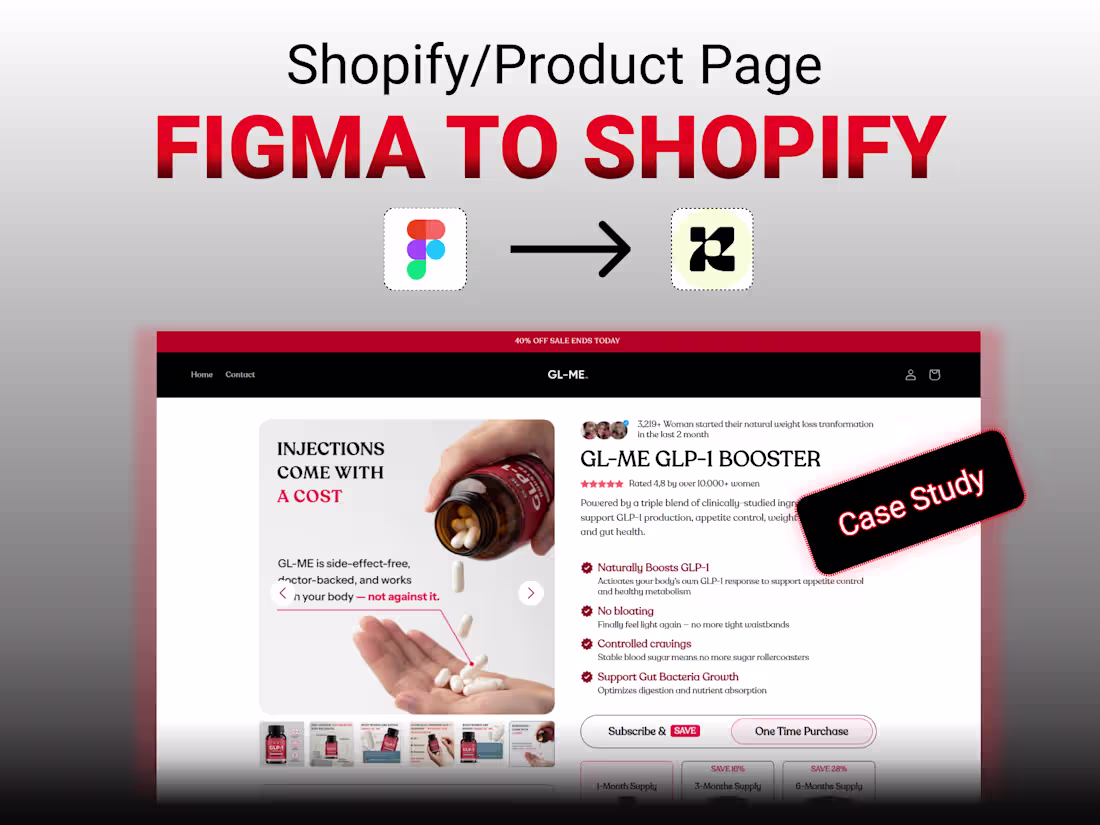 Cover image for Replo PDP Development for Gl-ME Subscription Product