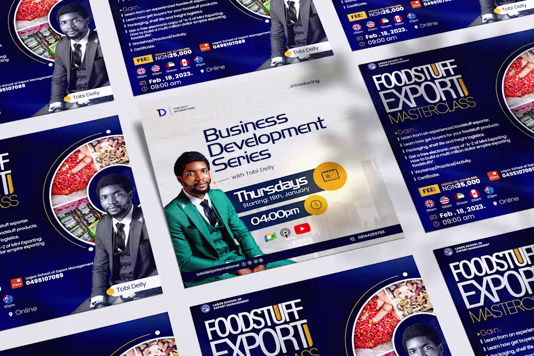 Cover image for Created flyers for an event campaign