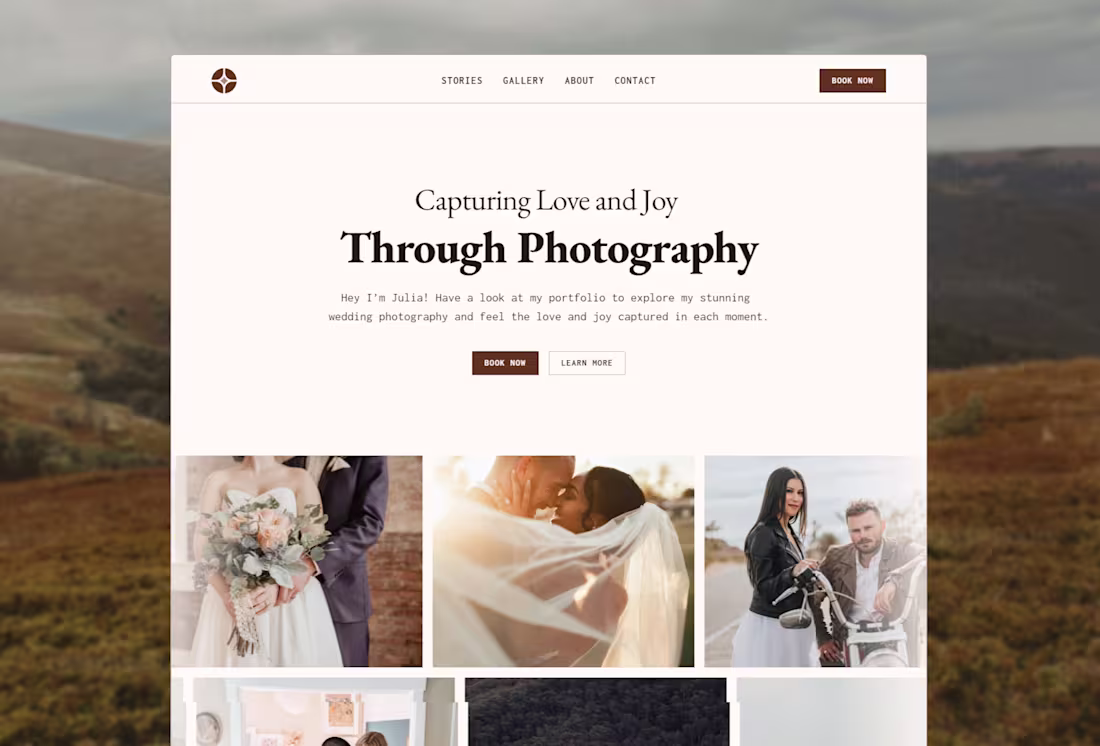 Cover image for Julia Photography - Framer Template