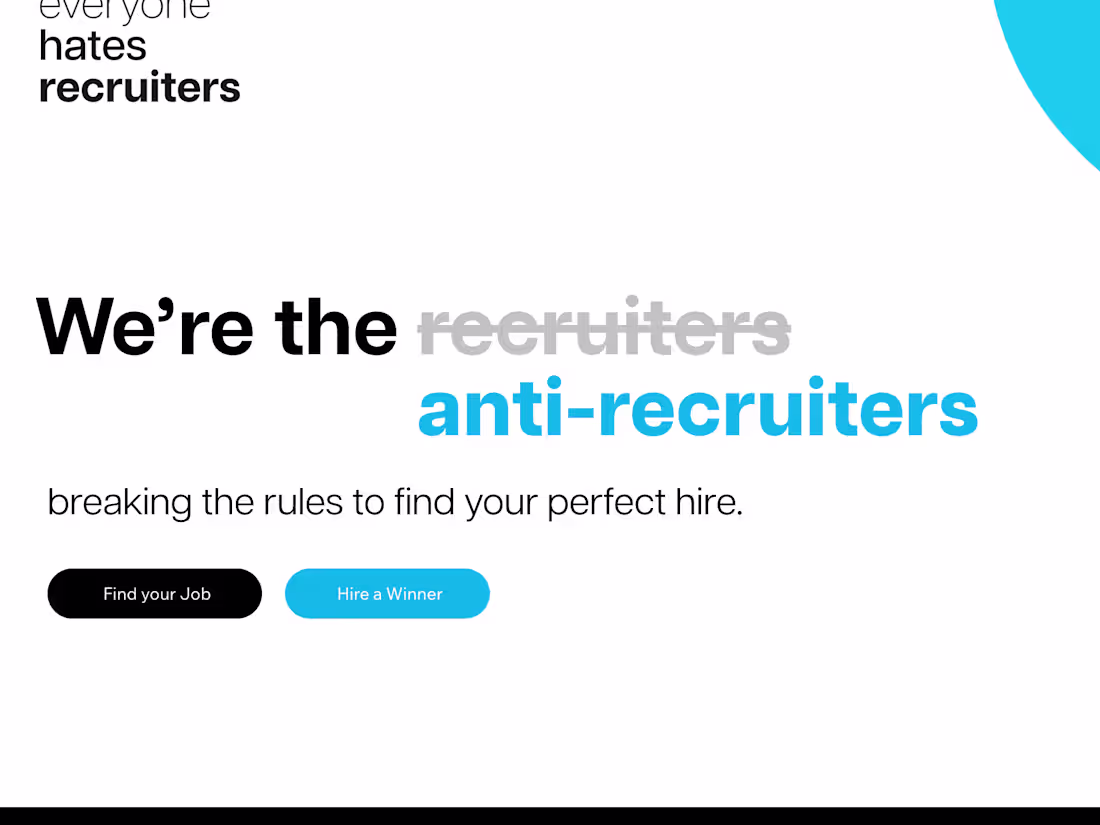 Cover image for Hates Recruiters