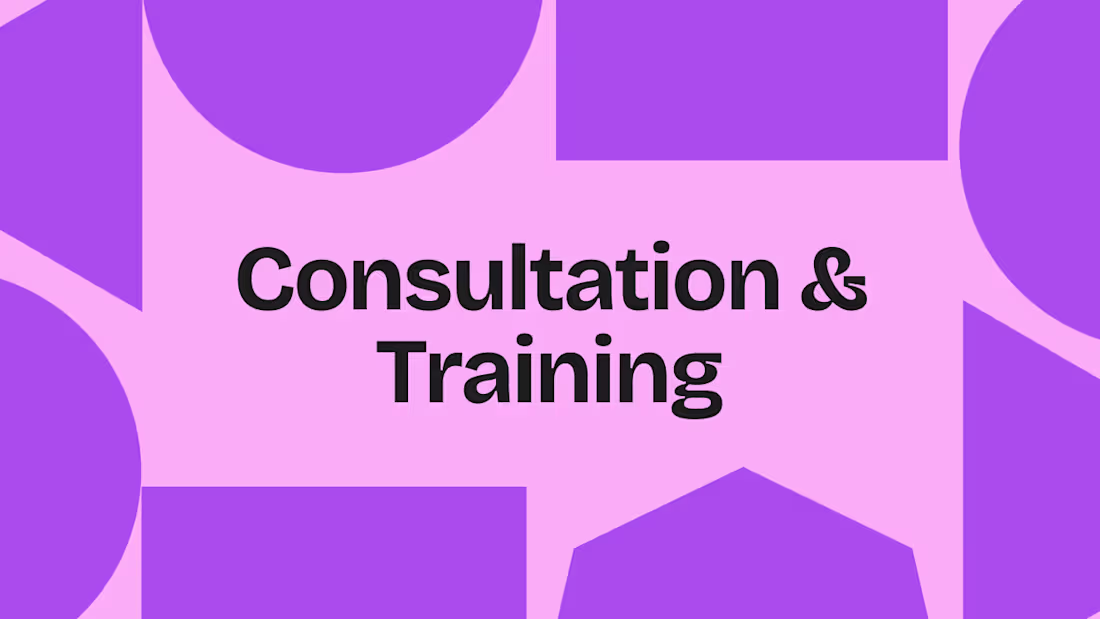 Cover image for Consultation & Training