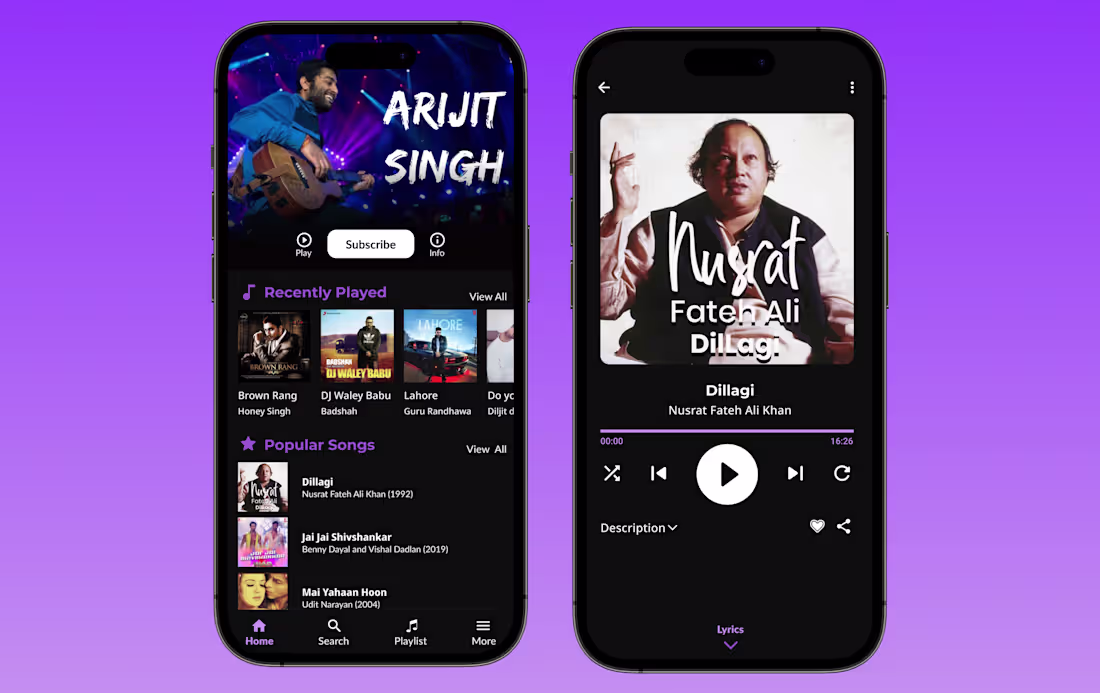 Cover image for MUSIC APP UI