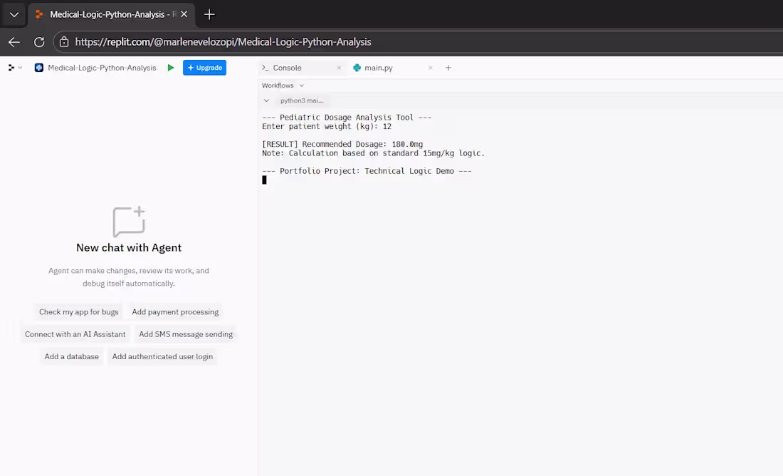 Cover image for Pediatric Dosage Calculator (Python)
 ​A