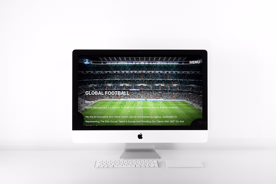 Cover image for Soccer Agency Website Re-Design