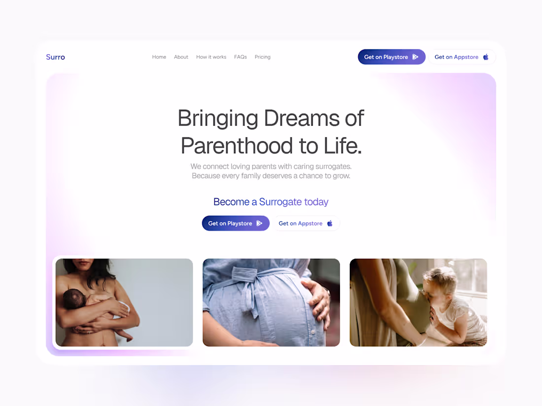 Cover image for Surro Website Design