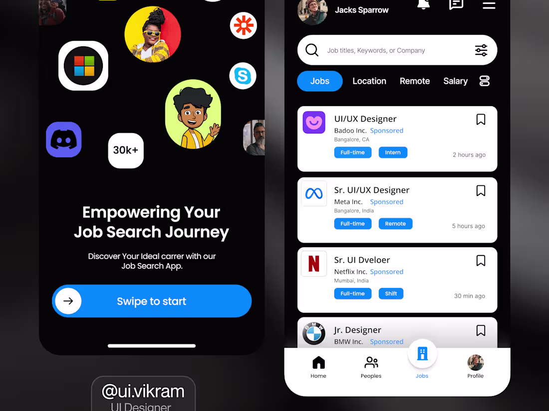 Cover image for A UI Concept design for Job Search App