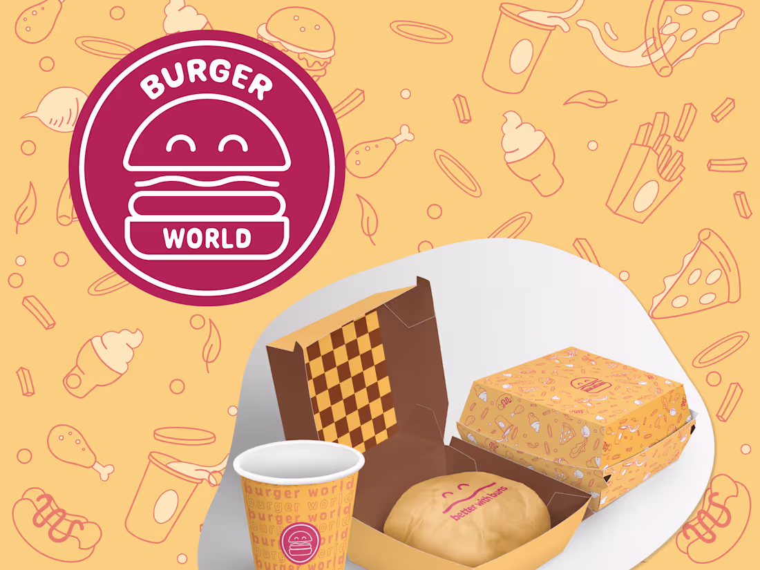 Cover image for Burger Outlet Visual Identity Design 