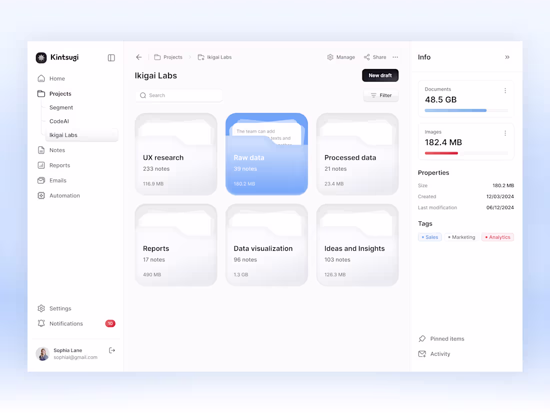 Cover image for Research & Data Storage Dashboard