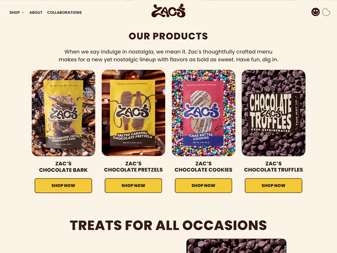 Cover image for Zac's Sweet Shop