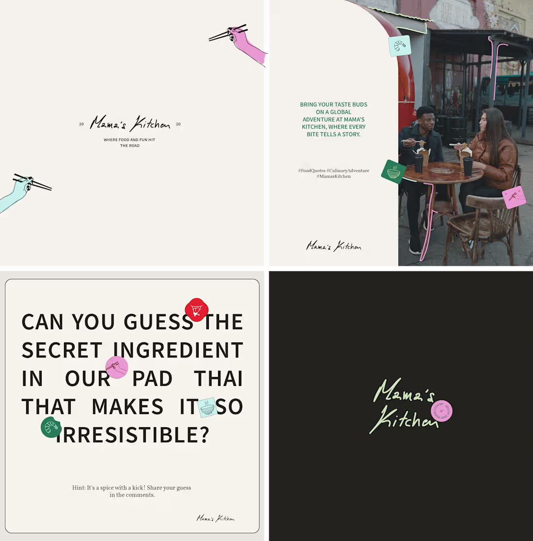Cover image for MAMA'S kitchen - Asian cuisine - brand identity 