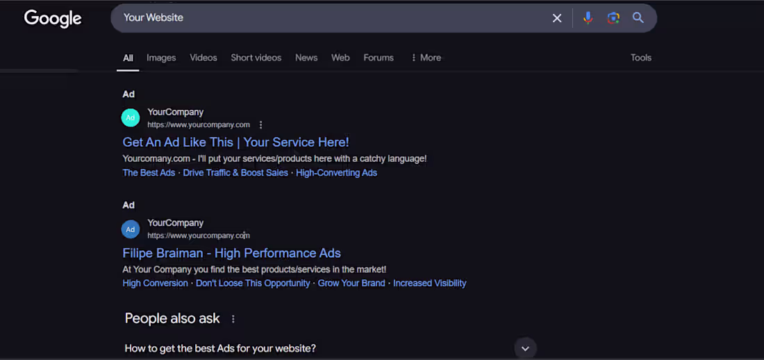 Cover image for Google Ads Search (Sample)