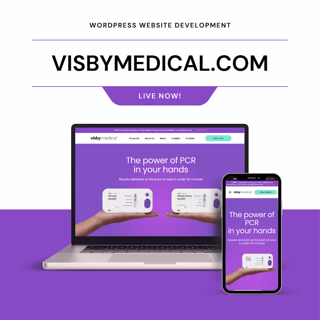 Cover image for Visby Medical Website 