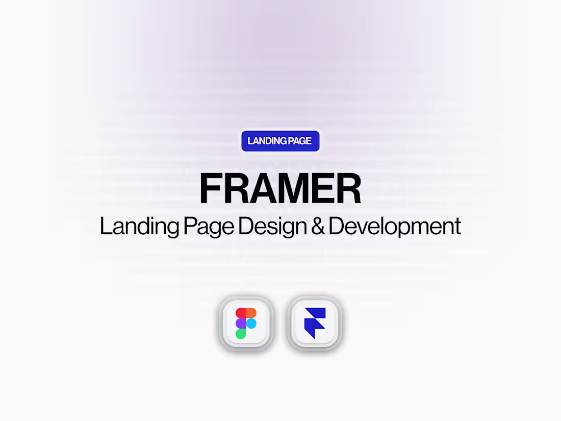 Cover image for Framer | Landing Page Design & Development
